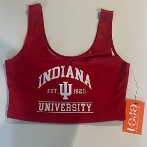 Indiana University crop tank top. Brand new. Never worn. One size.